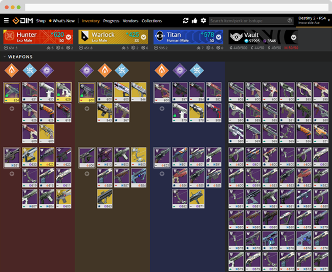 Destiny Item Manager